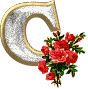 GIF animado (37170) Letra c diamantes rosas