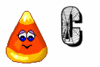 GIF animado (38150) Letra c dulces halloween