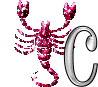 GIF animado (38642) Letra c escorpio