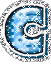 GIF animado (32903) Letra c glitter azul