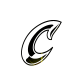 GIF animado (34164) Letra c glitter negra