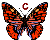 GIF animado (30481) Letra c mariposa
