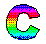GIF animado (40146) Letra c multicolor