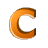 GIF animado (35355) Letra c naranja