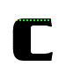 GIF animado (42131) Letra c negra puntitos
