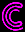 GIF animado (42295) Letra c neon rosa