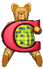 GIF animado (31275) Letra c oso grizzly