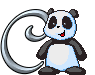 GIF animado (31312) Letra c oso panda