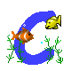 GIF animado (31477) Letra c peces