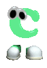GIF animado (39945) Letra c pies