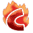 GIF animado (44294) Letra c roja fuego