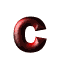 GIF animado (44054) Letra c roja verde