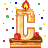 GIF animado (36710) Letra c tarta