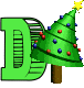 GIF animado (40664) Letra d arbol navidad