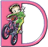GIF animado (35873) Letra d betty boop