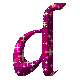 GIF animado (43872) Letra d color carmin