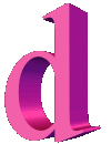GIF animado (45056) Letra d d rosa