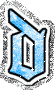 GIF animado (32850) Letra d glitter azul