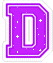 GIF animado (33440) Letra d glitter deportes