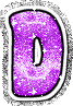 GIF animado (33013) Letra d glitter fucsia