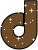 GIF animado (34007) Letra d glitter marron