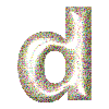 GIF animado (34514) Letra d glitter transparente