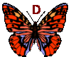 GIF animado (30482) Letra d mariposa