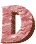 GIF animado (44888) Letra d marmol rosa