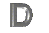 GIF animado (35330) Letra d metalizada