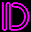 GIF animado (42296) Letra d neon rosa