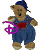 GIF animado (39904) Letra d oso peluche