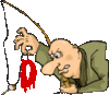 GIF animado (35693) Letra d pesca