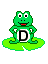 GIF animado (31832) Letra d ranita