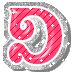 GIF animado (45028) Letra d rosa