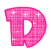 GIF animado (32723) Letra d rosa glitter