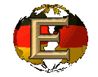 GIF animado (42375) Letra e bandera alemana