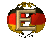 GIF animado (42375) Letra e bandera alemana