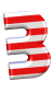 GIF animado (42591) Letra e bandera eeuu usa