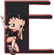 GIF animado (35874) Letra e betty boop