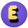 GIF animado (32354) Letra e boton amarillo