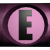 GIF animado (32591) Letra e boton rosa