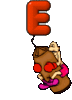 GIF animado (43143) Letra e boxeador