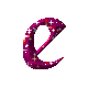 GIF animado (34102) Letra e brillante morada
