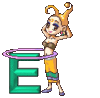 GIF animado (43539) Letra e chica