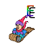 GIF animado (43615) Letra e chico trineo