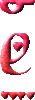 GIF animado (33338) Letra e corazoncitos glitter