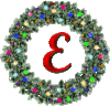 GIF animado (41068) Letra e corona navidad
