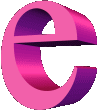 GIF animado (45057) Letra e d rosa