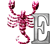 GIF animado (38644) Letra e escorpio