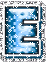 GIF animado (32905) Letra e glitter azul